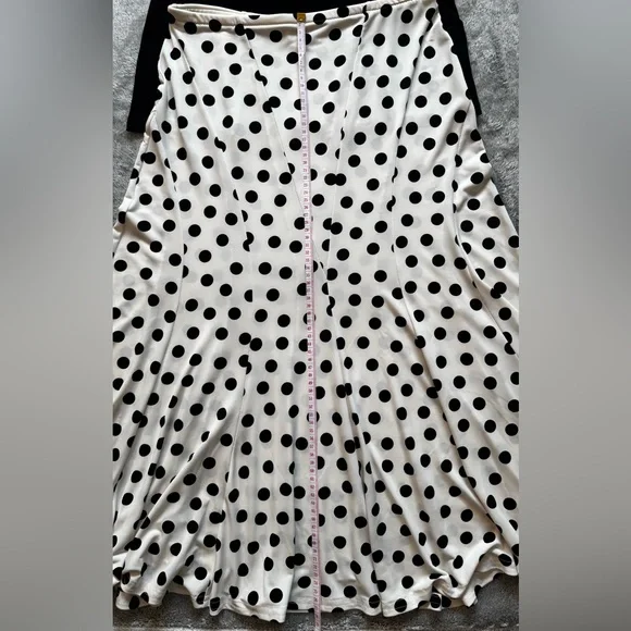 Vintage Joseph Ribkoff Parisian Black/White Polka Dot Set - Stretchy - Fits S:M - Picture 10 of 10